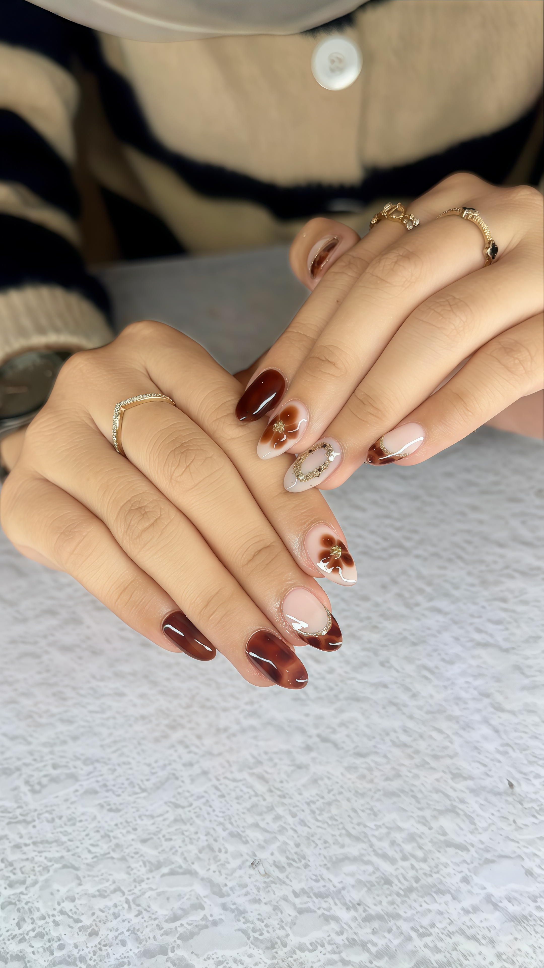 Brown Marble Elegance